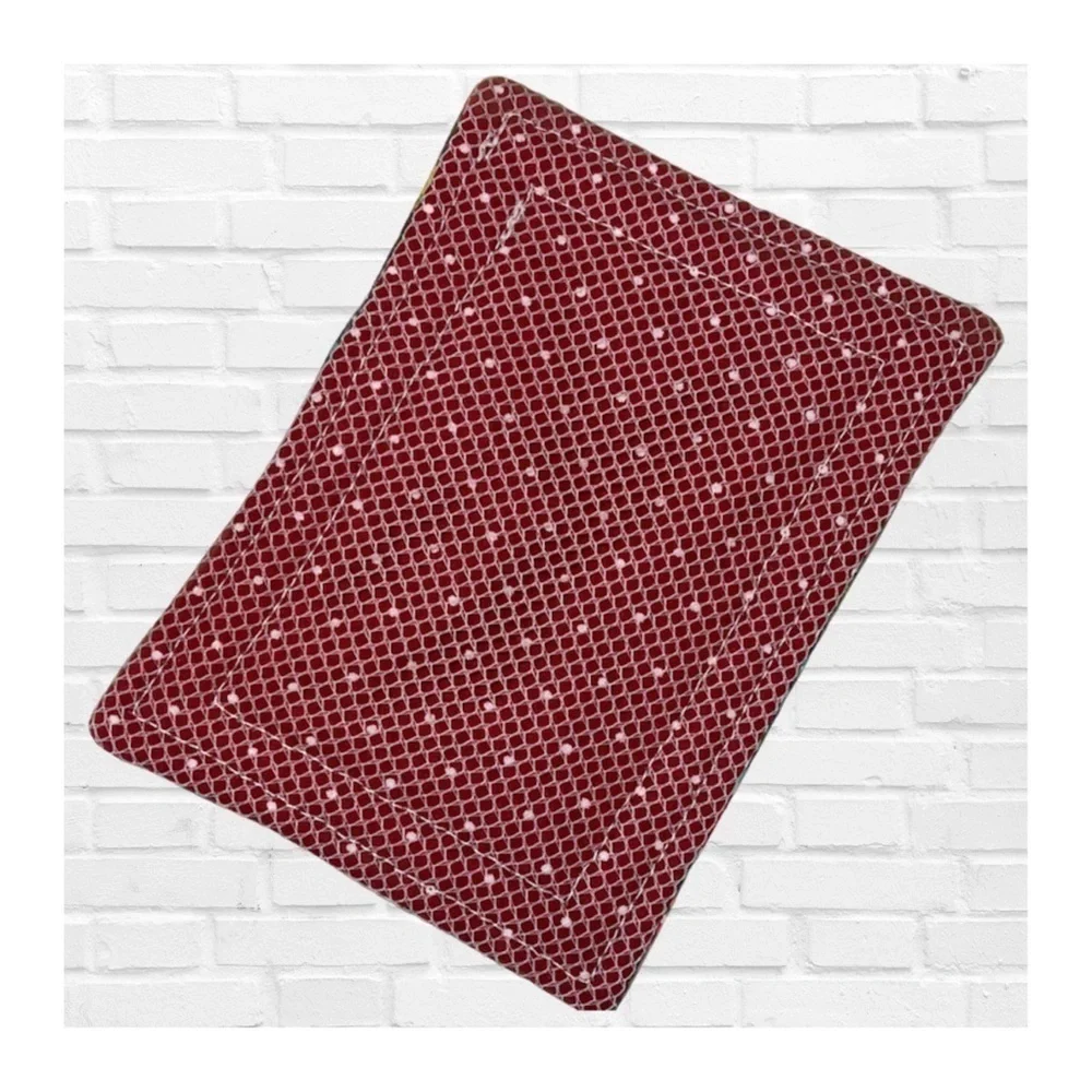 Eco Friendly Kitchen Sponge Scouring Pad 100% Cotton Handmade Cottagecore Decor